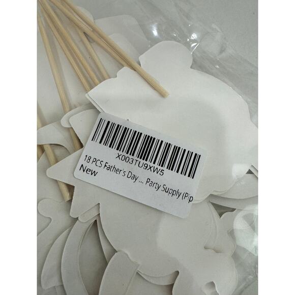 NWT 18 pcs Father's Day Cake Toppers Set Cupcake Picks Party Birthday - Picture 3 of 3